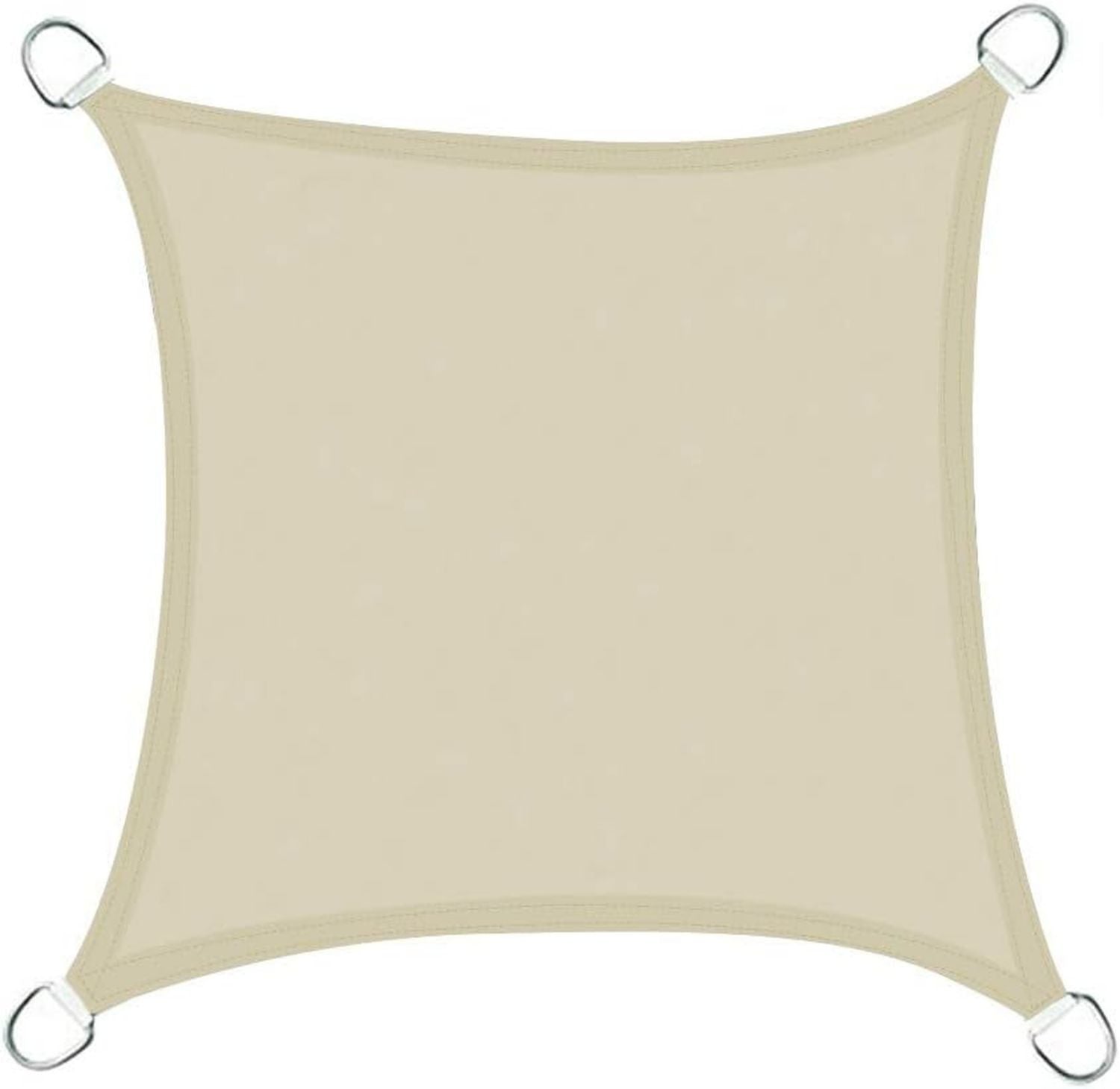 Hochwertige Sonnenschutz 3 6x3 6m Quadrat in verschiedenen Groessen und Farben PES Polyester Reissfest UV Schutz Creme Variante 142