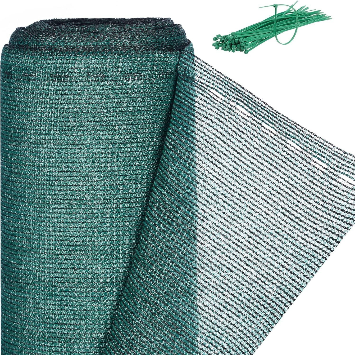 Hochwertige Zaunblende Sichtschutz geeignet f¨¹r Gartenzaun Balkongelaender HDPE Gewebe UV stabilisiert f¨¹r den Au?eneinsatz geeignet 1x50m gruen Variante 504
