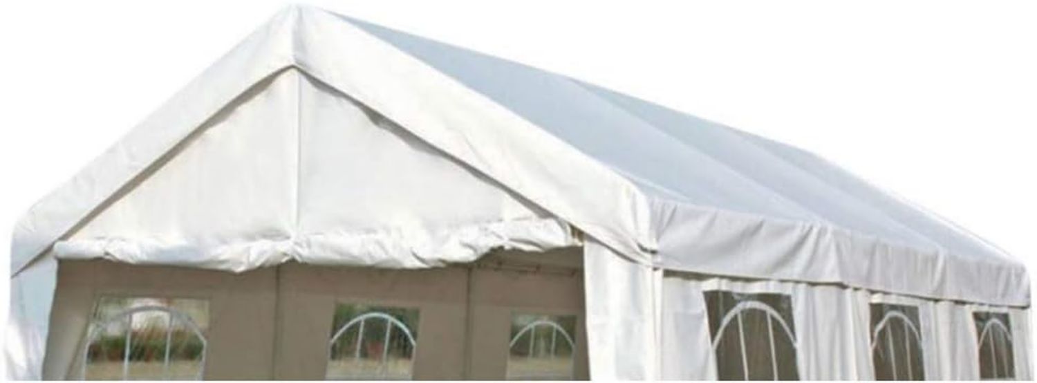 Hochwertige Ersatzdach Dachplane geeignet f¨¹r Profi Partyzelt 4x6 Meter PVC Weiss 480g m incl Spanngummis Variante 908